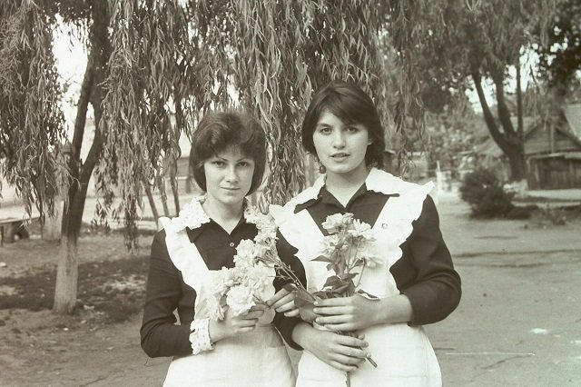 Выпускники СОШ №7, 1982 г. Фото из архива газеты Голос правды