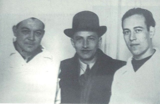 Хирург Бабенко Борис Карпович, хирург Федоров Анатолий Михайлович, лор Щербина Виктор Иванович, 1954 г.