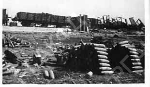 Захваченные советскими частями 1700 вагонов, 20 паровозов и большое количество боеприпасов на станциях Полтавская и Протока