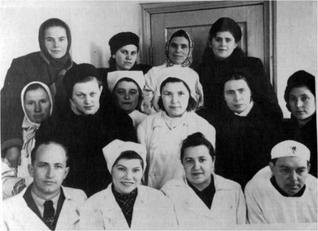 Сотрудники районной поликлиники, 1953 год